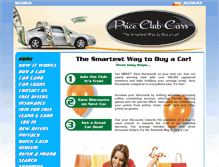 Tablet Screenshot of priceclubcars.com